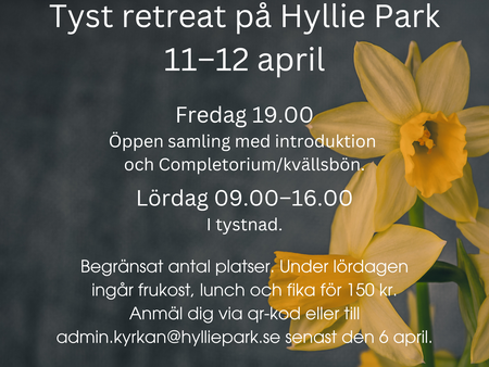 Retreatdagar på Hyllie Park 11-12 april