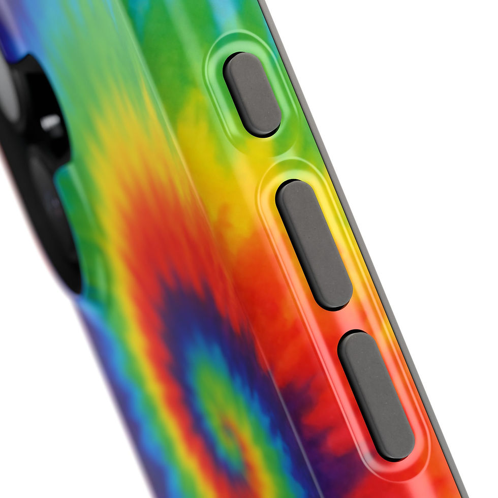Miniaturbild: Psychedelic Break Retro Surf Glossy Phone Case Side Button Detail