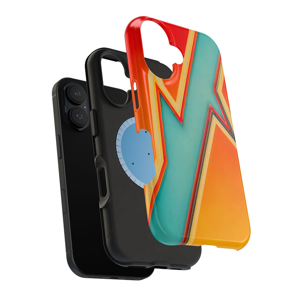 الصورة المصغرة: California Strike Retro Surf Glossy Magnetic Phone Case with MagSafe