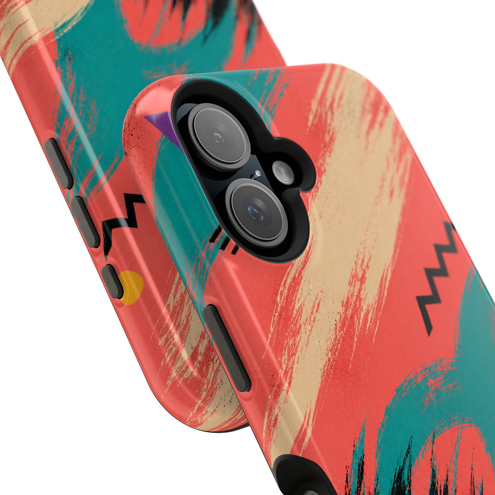 Miniaturbild: Coral Motion 80s Surf Phone Case Angled Camera Detail