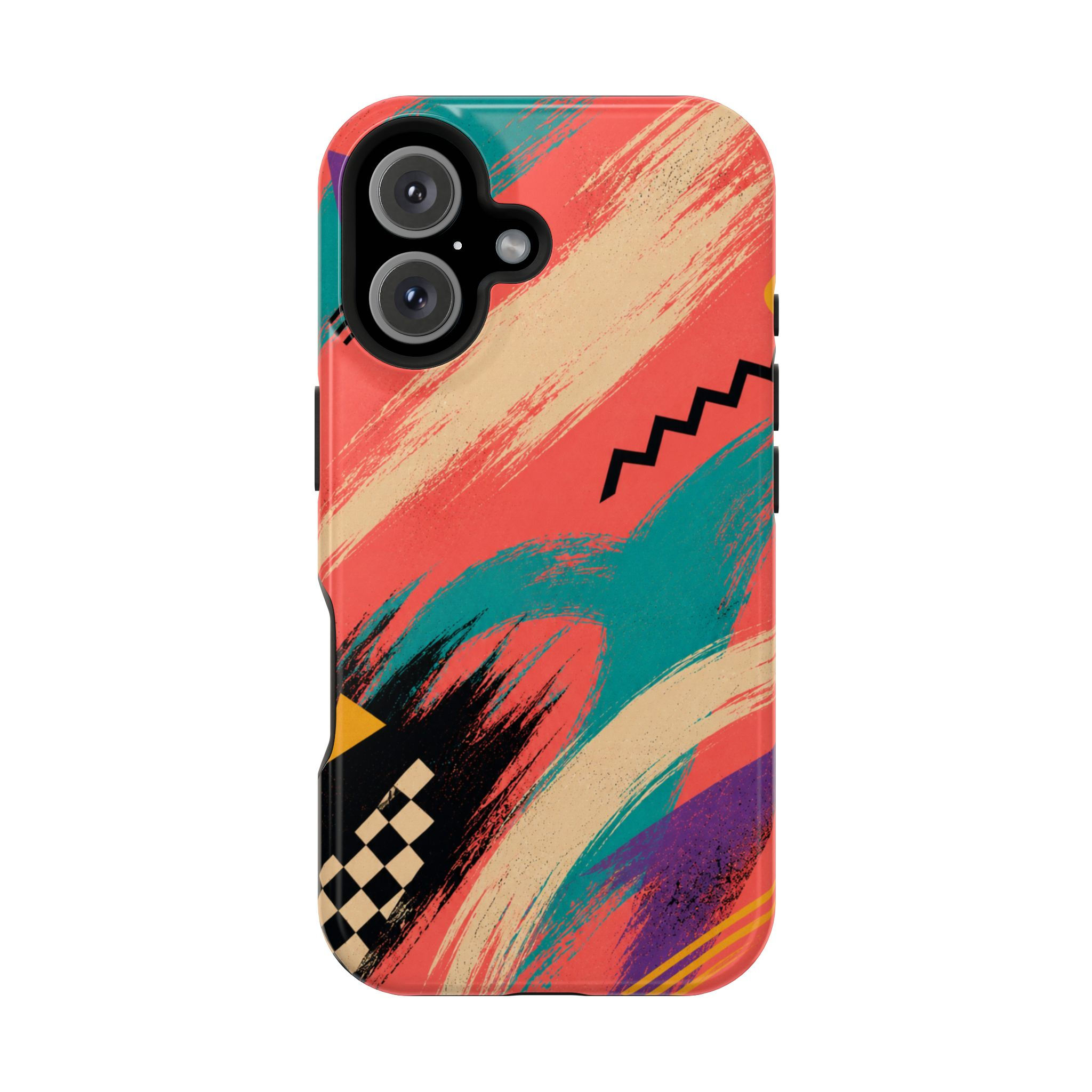 Coral Motion 80s Surf Magnetic Phone Case Front Picture