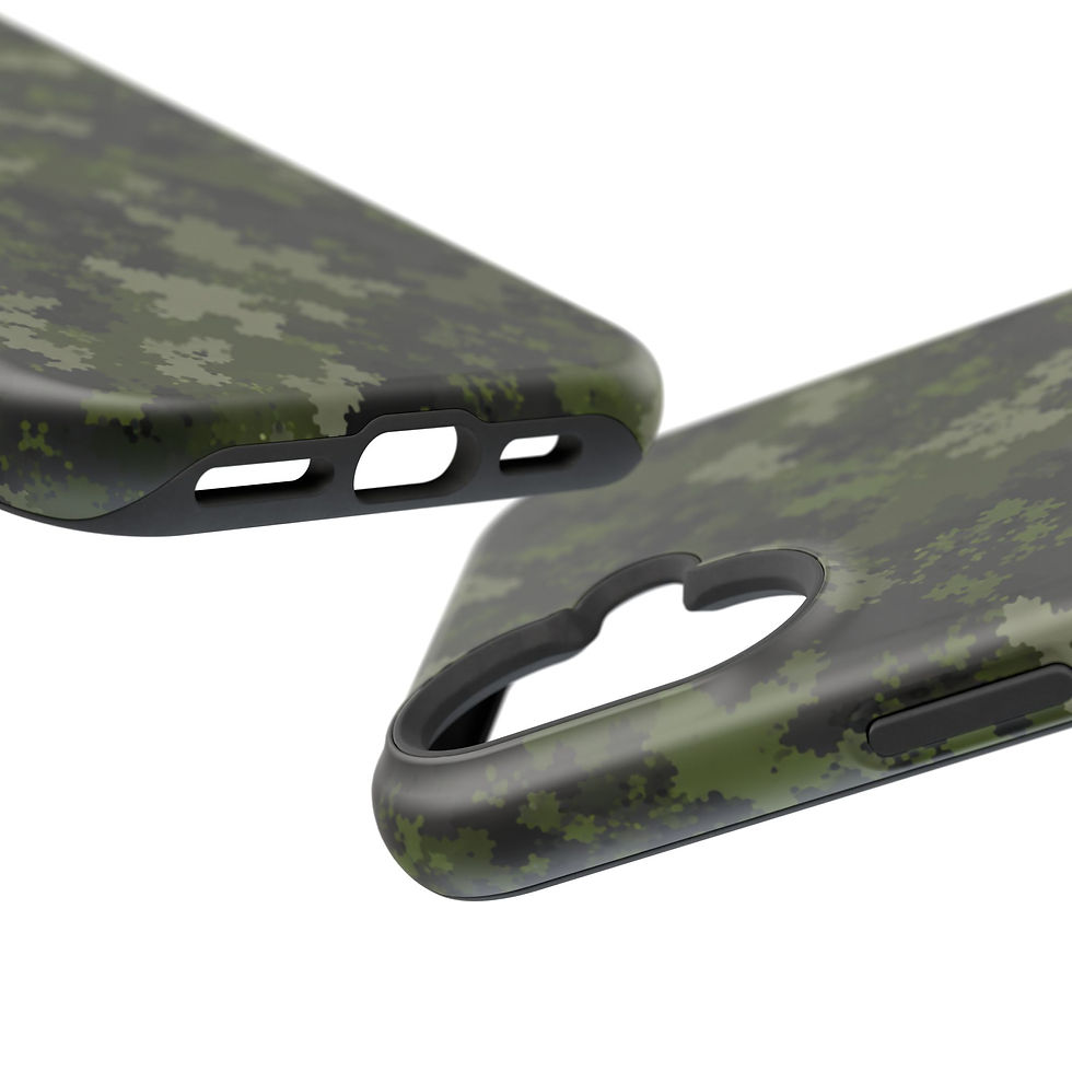 Thumbnail: Finnish M05 Woodland Camo Phone Case Corner and Edge Detail