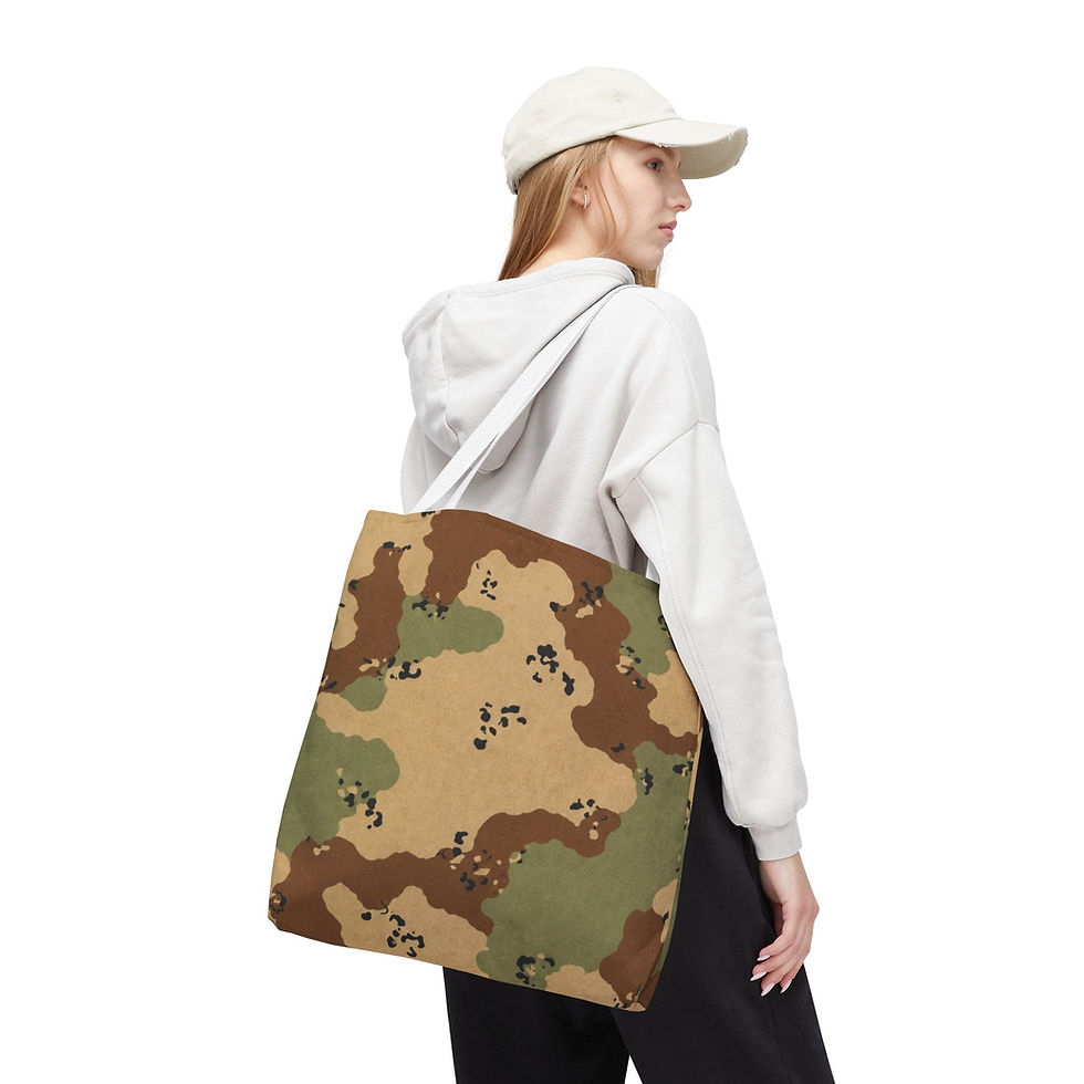 Миниатюра: Delta Force Desert Camo Classic Tote Bag – Women’s Shoulder Carry Lifestyle View