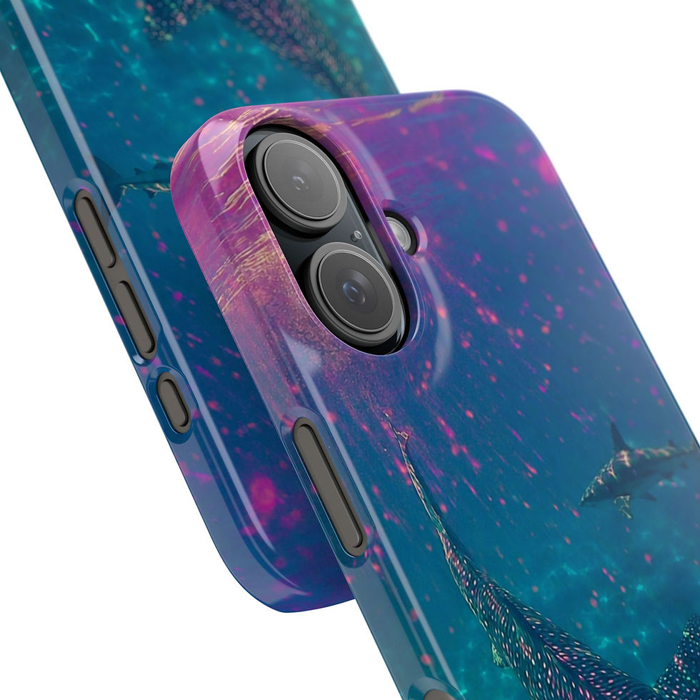 Миниатюра: Aquatic Dream Whale Shark Slim iPhone Case – iPhone Pro Angled Camera Detail