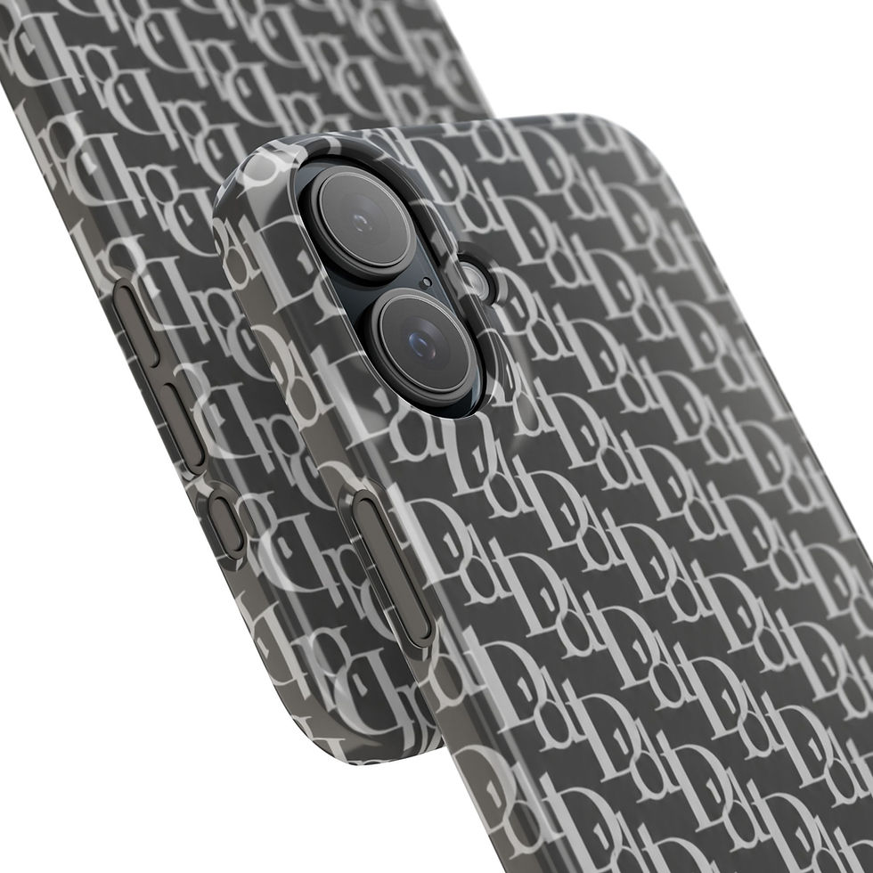 Миниатюра: Danwell Signature Luxury Monogram Slim iPhone Case – Camera and Monogram Detail