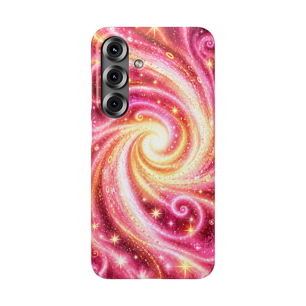 Miniatura: Pink Galaxy Celestial Glow Slim Phone Case – Samsung S26 Front View