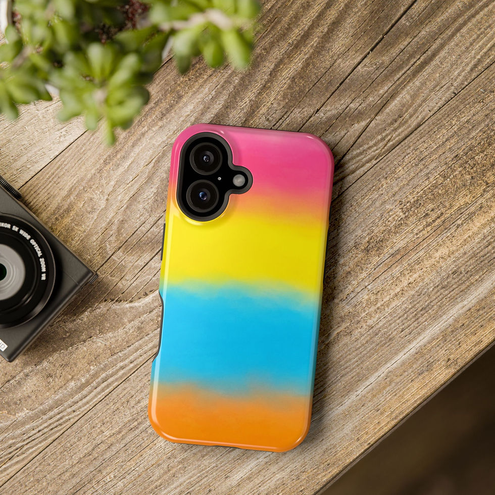 California Fade Retro Surf Glossy Phone Case Lifestyle Tabletop View