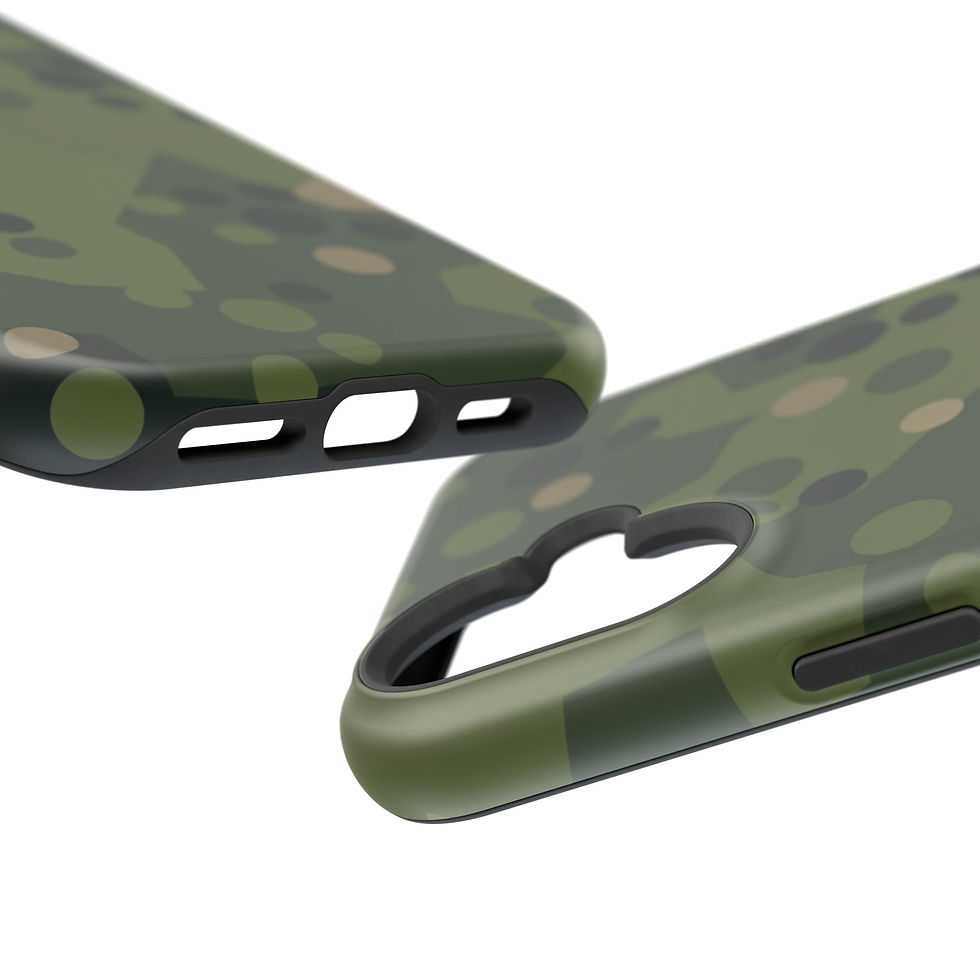 Thumbnail: Swedish Experimental Barracuda Camo Phone Case Edge and Port Detail