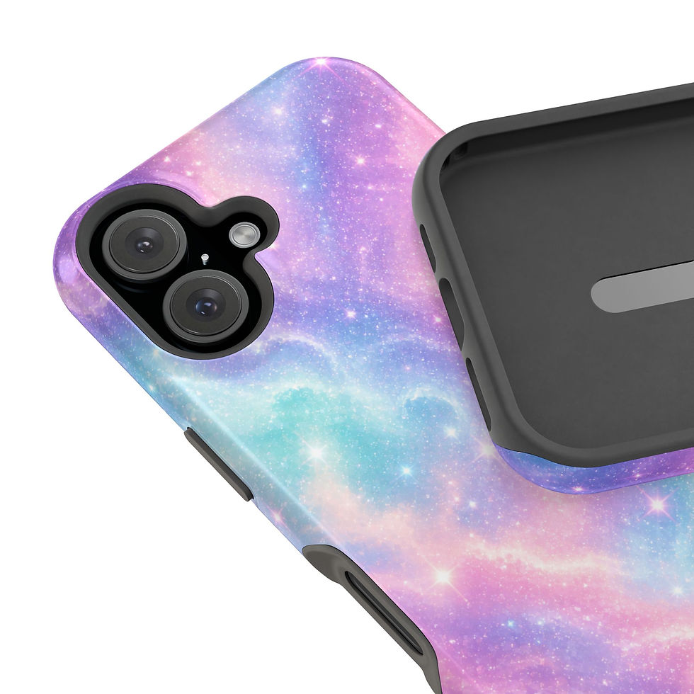 Μικρογραφία: Pastel Galaxy Glossy Phone Case Camera and Interior Detail