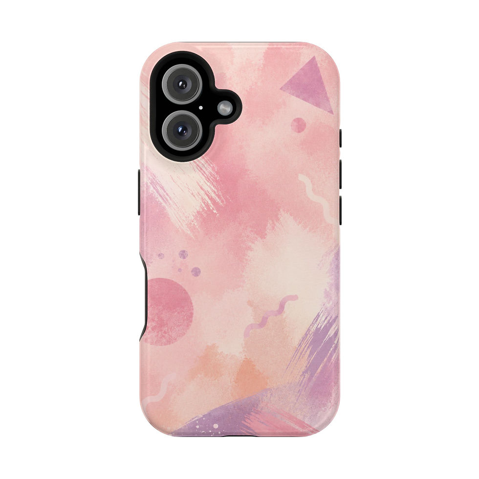 Pink Dreamscape Magnetic Phone Case Front Picture