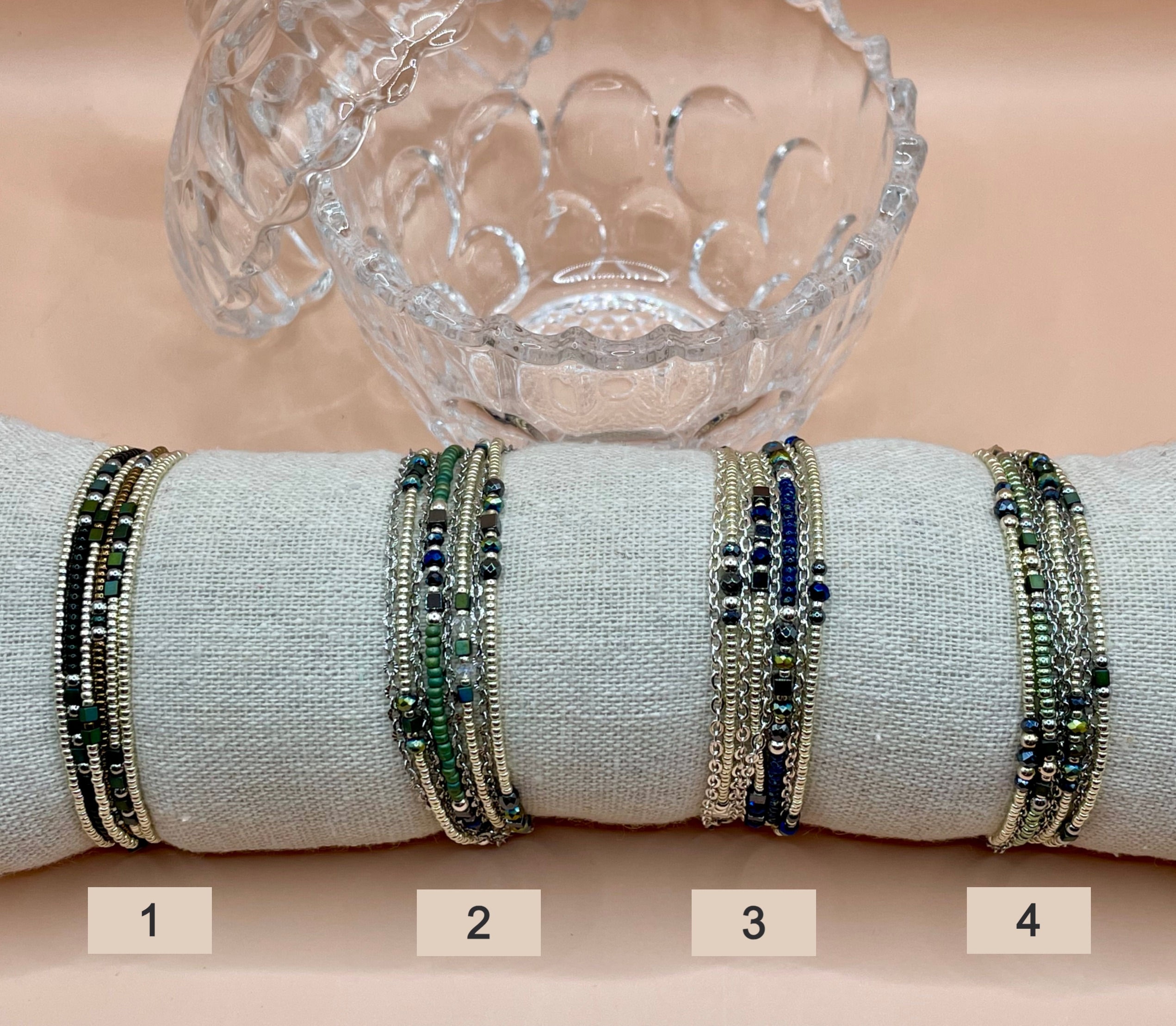 Bracelets "Tout en douceur" (divers coloris)