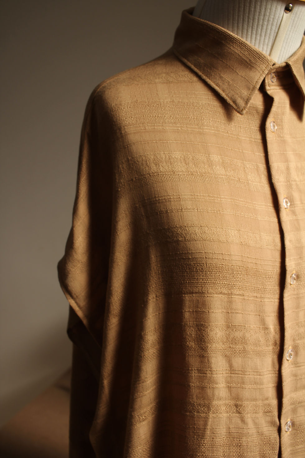 Miniatura: Camisa ampla em viscose indiana