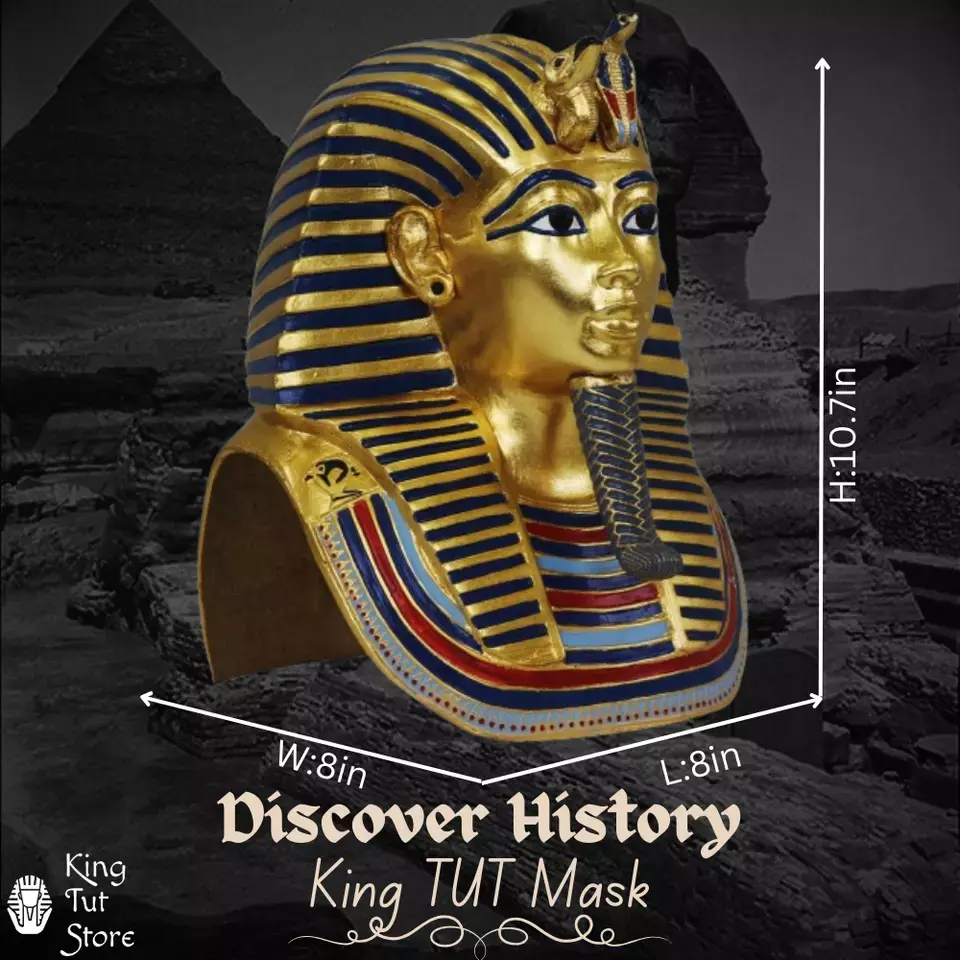 Thumbnail: King Tut Mask Replica - Iconic Ancient Egyptian Treasure With Display Box