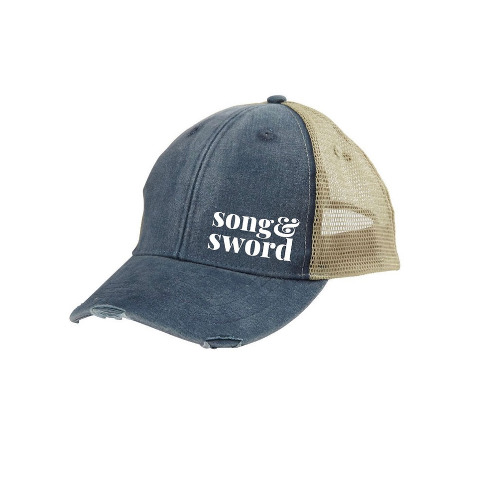 Thumbnail: Distressed Trucker Hat - Unisex