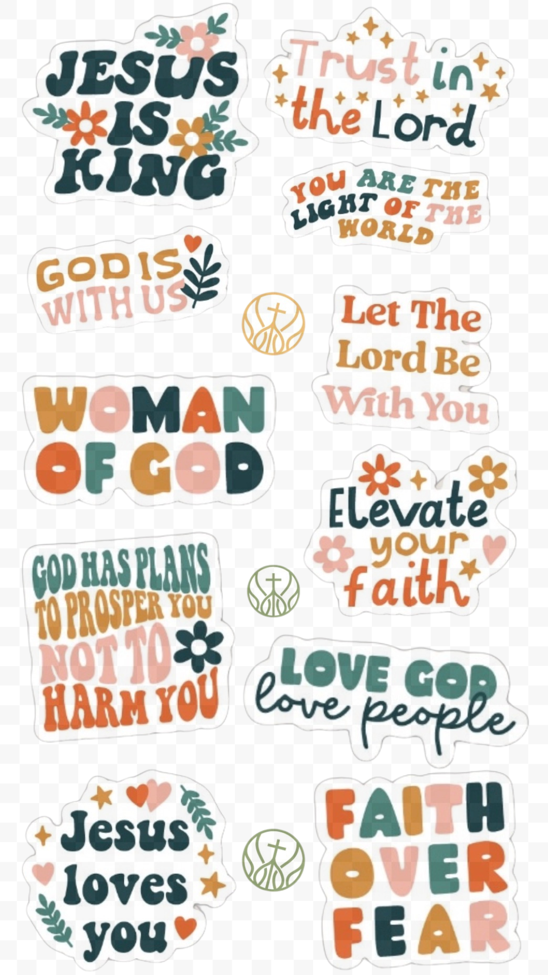 Faith Statement Sticker Sheet