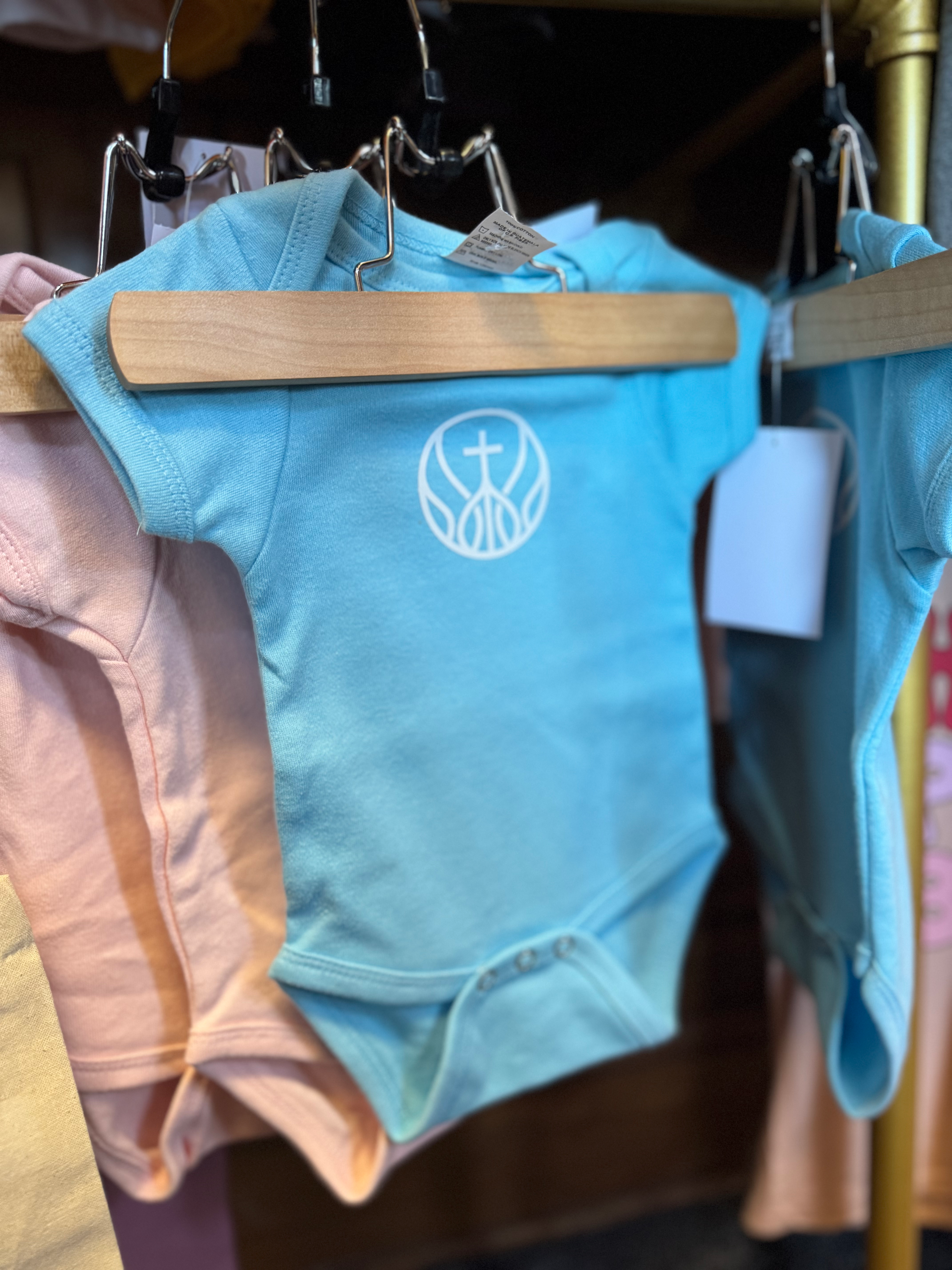 Little Blessing Logo Baby Onesie