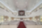 church pipe organ with white pews