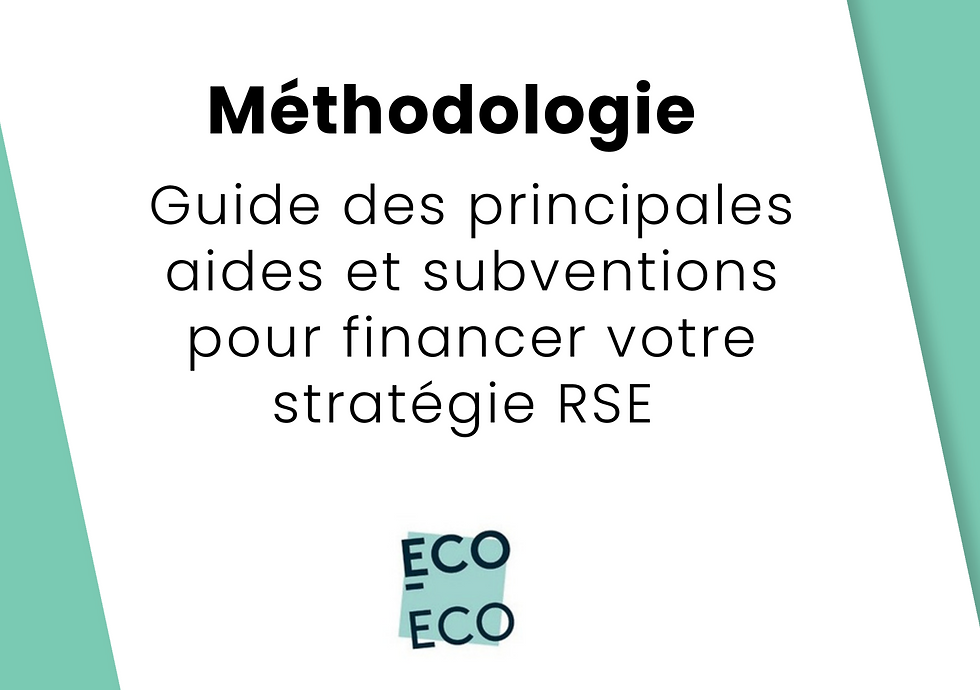 Guide pratique des principales aides et subventions pour financer votre stratégie RSE