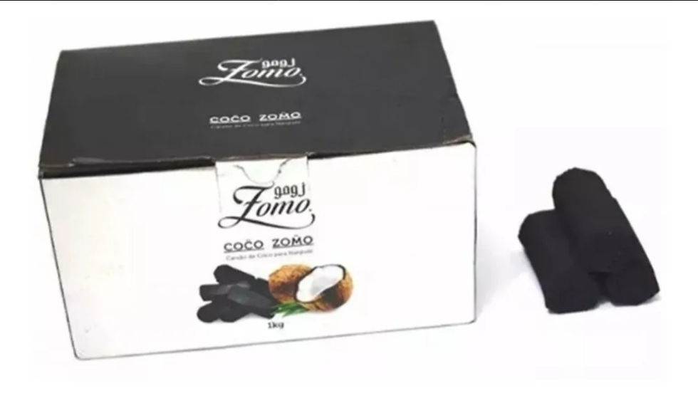 Miniatura: Carvão De Coco Hexagonal Zomo P/ Narguile - 1 Kg