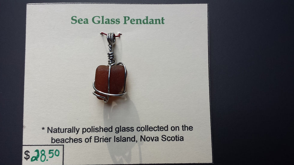 Sea glass pendant