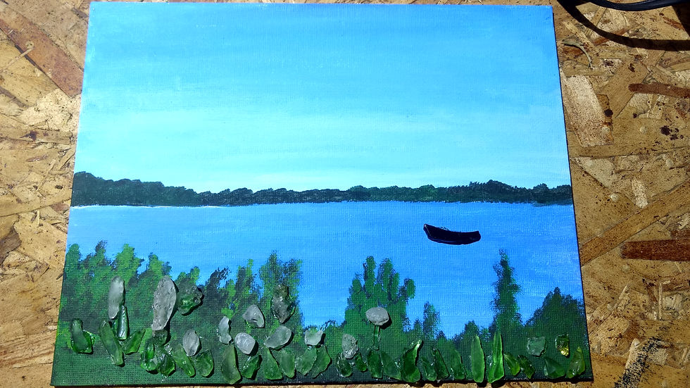 boat on the lake