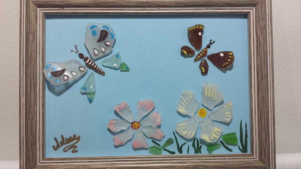 Sea glass art