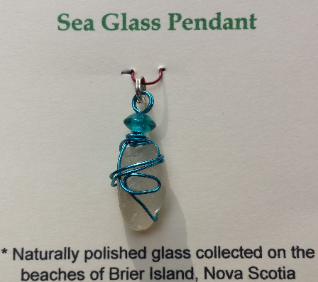 Hand made sea glass pendant