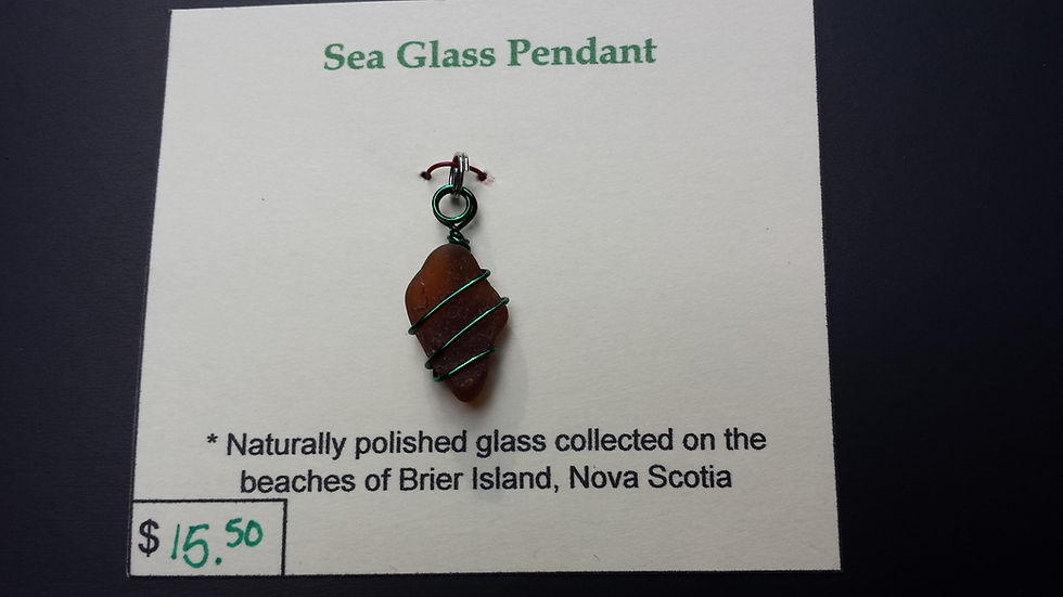 Sea glass pendant