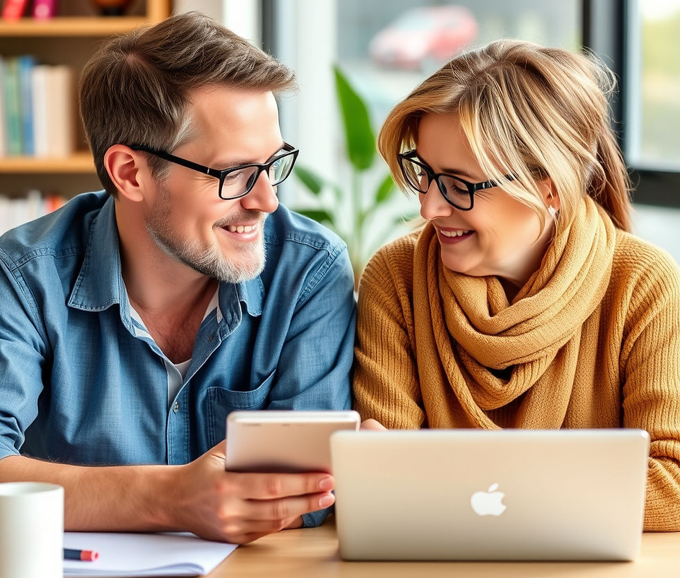 Intended parents comparing surrogacy agency costs online.