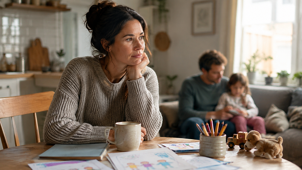 A woman considering whether to become a surrogate.