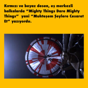 perseverance paraşütü gizli mesaj