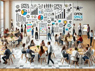 Workshopformate "Open Space" & "World Cafe". Beide Formate haben ihr Vorteile und Nachteile.