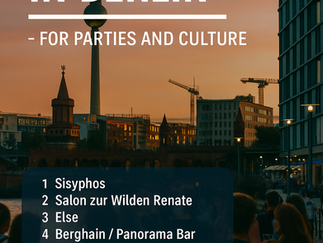 Die TOP 10 Veranstaltungsorte, Partys und Tipps rings um Berlin