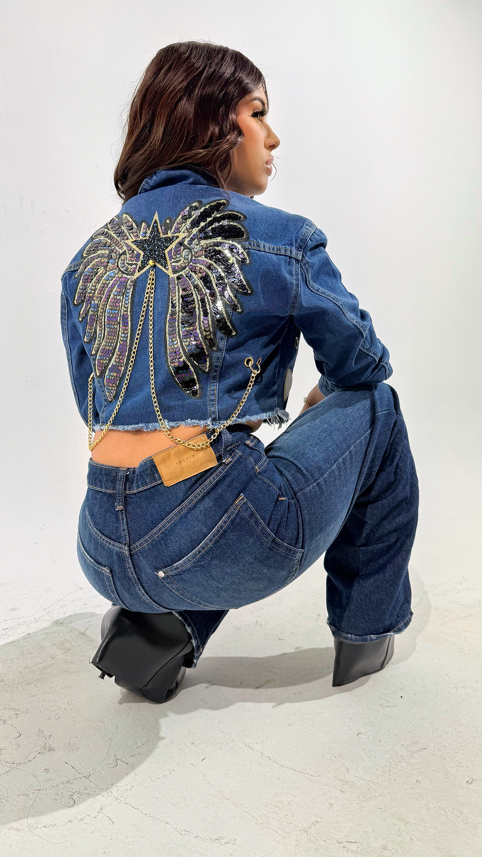 Wings Couture Alas Negras Tornasol