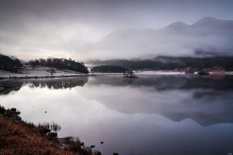 Misty morning Crummock Water
