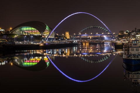 Newcastle Quayside at night