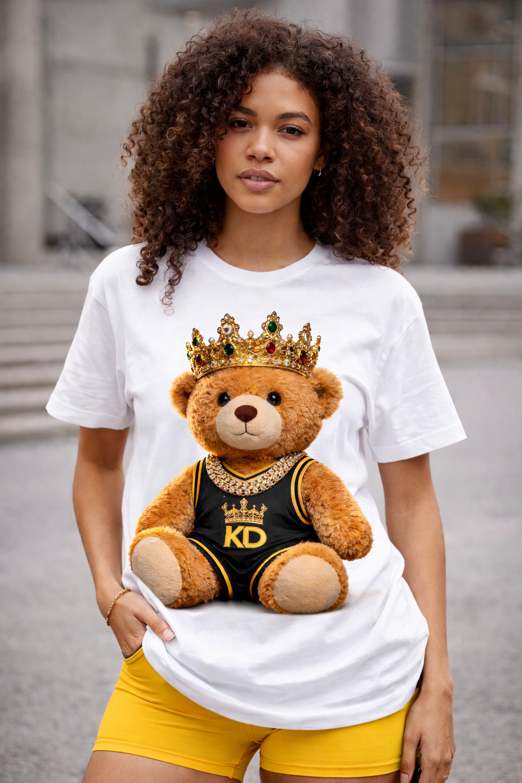KING DREW BASKETBALL BEAR T