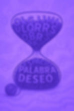 reloj de arena pero en lugar de la arena tiene letras representando la duración de la terapia online