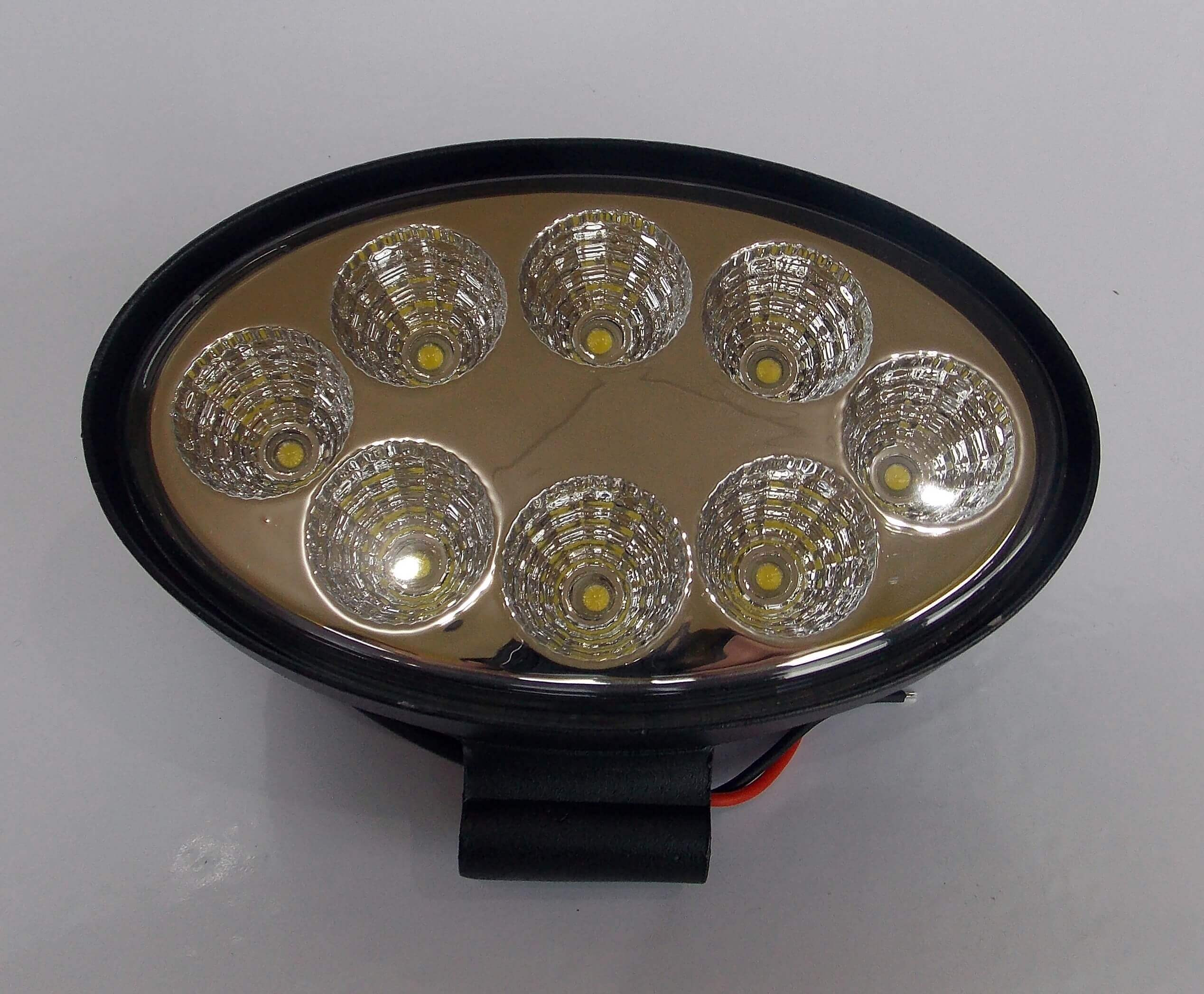FARO LED 24 W 12-24V OVALADO 8 LED