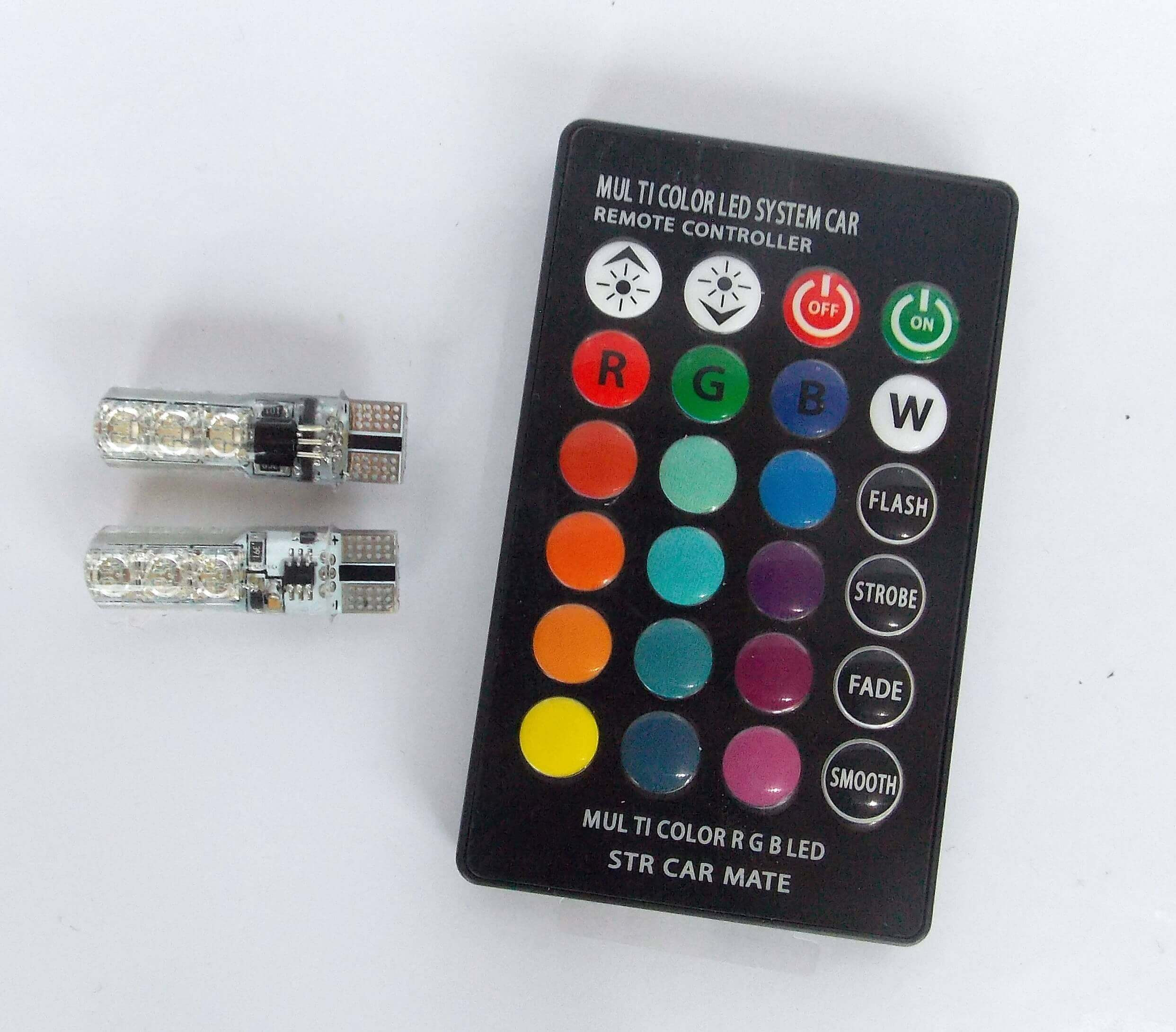 LED T10 RGB CONTROL REMOTO MULTICOLOR