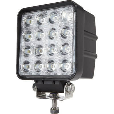 FARO LED AZUL 48W CUADRADO 16 LED