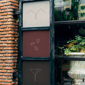 Coffee, Business, Cocktails Signage