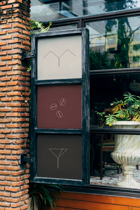 Coffee, Business, Cocktails Signage