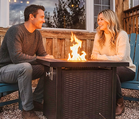romantic cabin - couple by fire.png