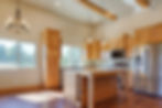 New kitchen cabinets in barndominium in the Southern Hills of South Dakota