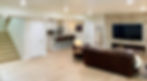 finished basement with laminate flooring and office - Black Hills cabinets and construction