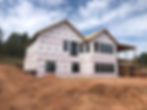 A wall of new windows installed on new home in Hot Springs, SD - Averie Construction