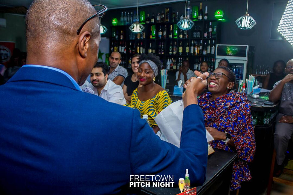Seen here - the recent Freetown Pitch Night - Mayor's special was standing room only.