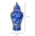 Thumbnail: Prussian Blue Plum Blossom Ginger Jar