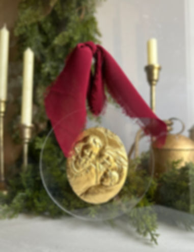 Holy Family Intaglio Ornament